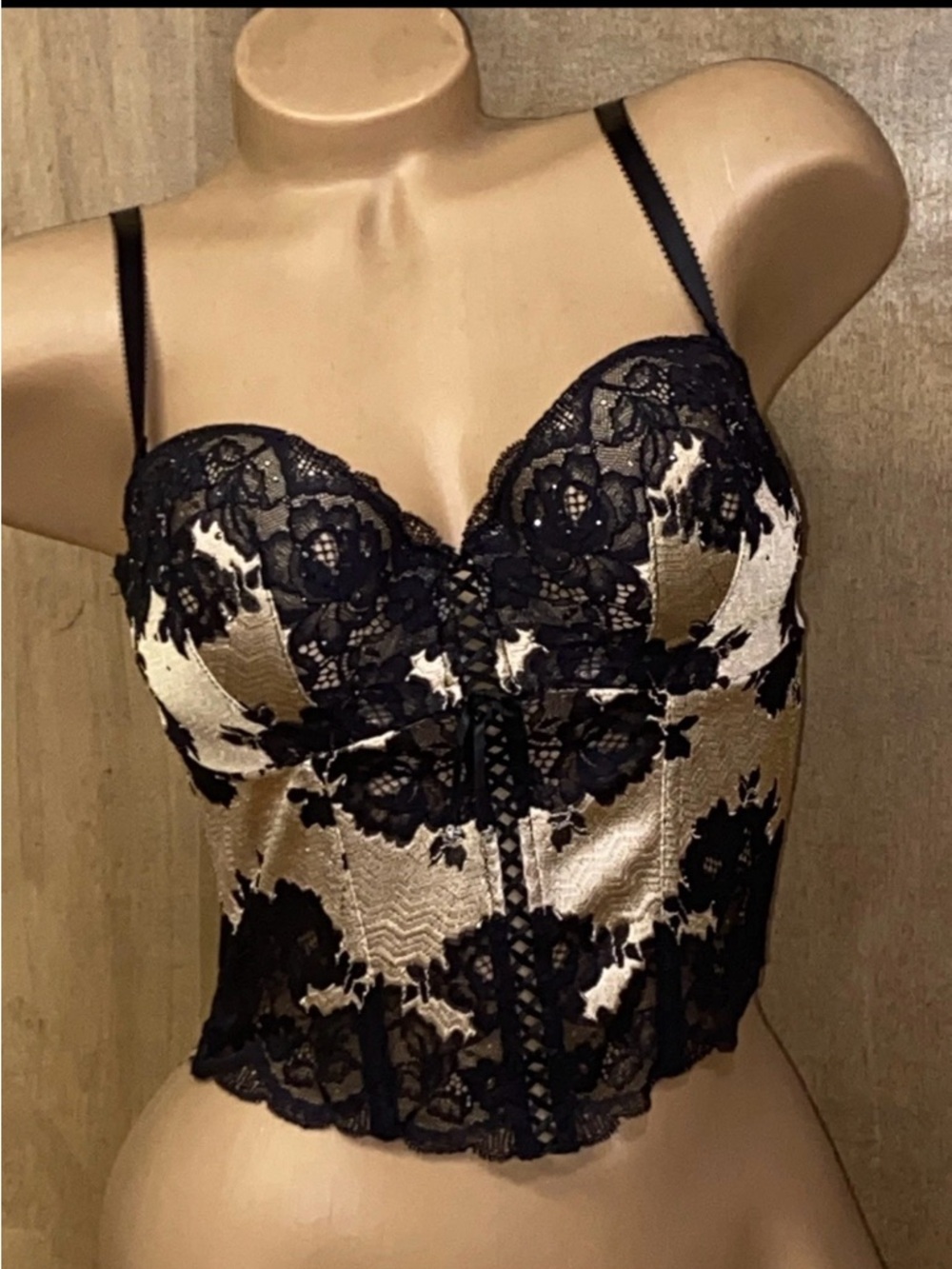 y2k Victoria's Secret vintage very sexi Seductive lace corset Bustier